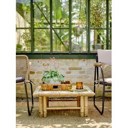 BLOOMINGVILLE MUNDO LOUNGESTOL METAL BRUN - 77