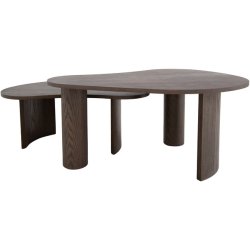 LENE BJERRE DRPE SOFABORD S/2 MRK BRUN - 95/79