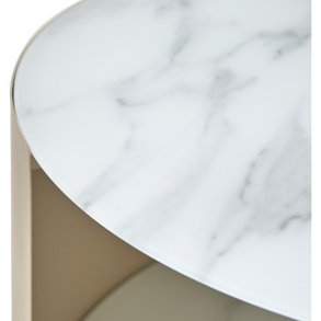 LENE BJERRE NAKAMEGURO SOFABORD BEIGE MARMOR - 80