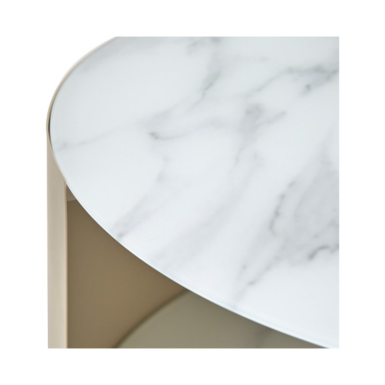 LENE BJERRE NAKAMEGURO SOFABORD BEIGE MARMOR - 80