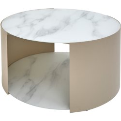 LENE BJERRE NAKAMEGURO SOFABORD BEIGE MARMOR - 80