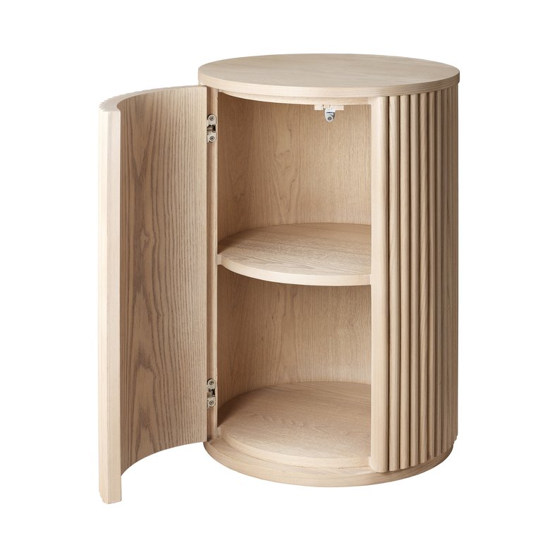 LENE BJERRE TONGA NATTBORD WHITE WASH ASK FINER MDF - 60