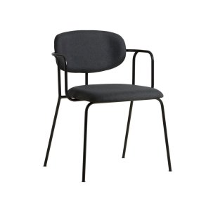 WOUD FRAME SPISEBORDSSTOL SORT - 77