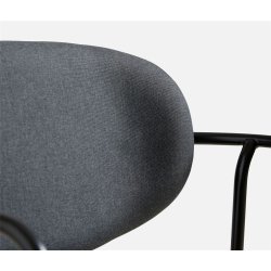 WOUD FRAME SPISEBORDSSTOL SORT - 77