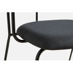 WOUD FRAME SPISEBORDSSTOL SORT - 77