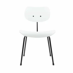 PLEASE WAIT TO BE SEATED EIERMANN SE68 STOL HVID/SORT STEL - 44