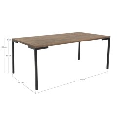 House Nordic Lugano Sofabord - smoked olieret eg 110