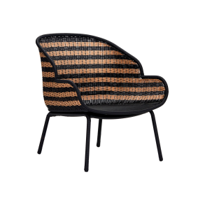 HOUSE DOCTOR LOUNGESTOL HAPUR NATUR/SORT - 80