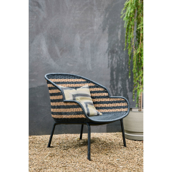HOUSE DOCTOR LOUNGESTOL HAPUR NATUR/SORT - 80