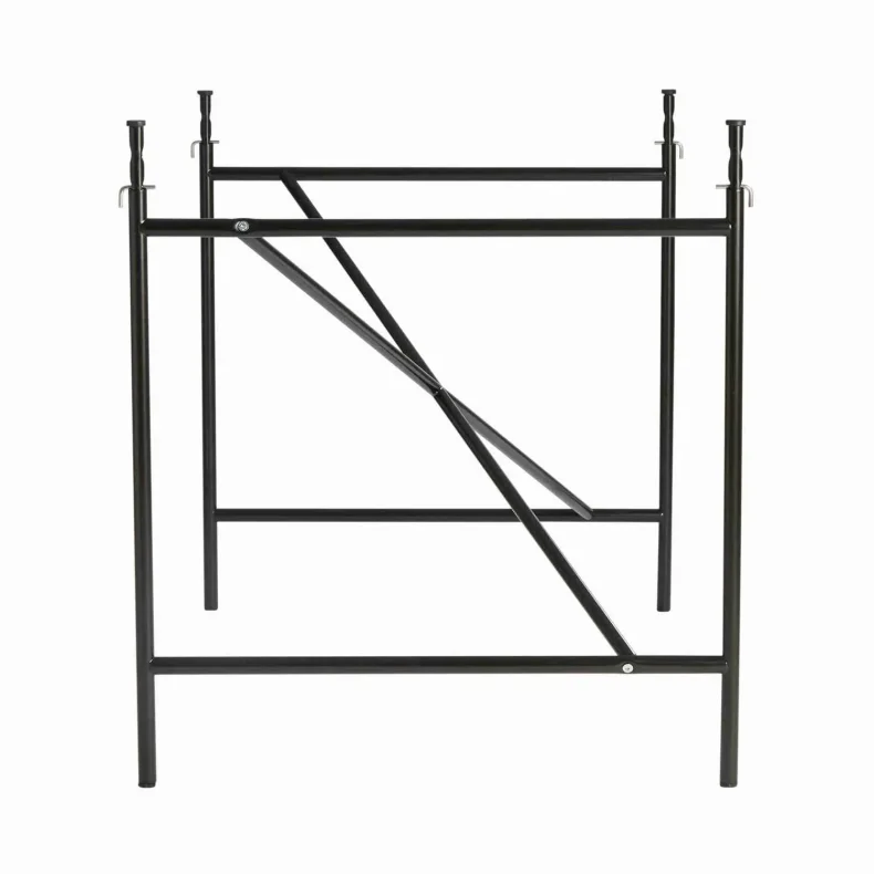 EIERMANN1 DESK BURGUNDY TABLETOP/BLACK FRAME PLEASE WAIT TO BE SEATED - 120