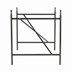 EIERMANN1 DESK DARK BLUE TABLETOP/BLACK FRAME PLEASE WAIT TO BE SEATED - 160