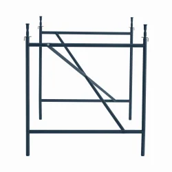 EIERMANN1 DESK BLACK TABLETOP/NAVY BLUE FRAME PLEASE WAIT TO BE SEATED - 160