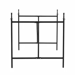 PLEASE WAIT TO BE SEATED EIERMANN2 CEDERGRN BORDPLADE/SORT STEL - 180