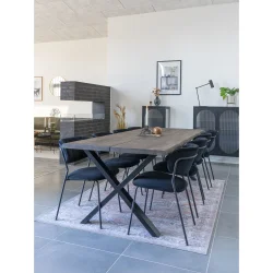 HOUSE NORDIC TOULON SPISEBORD SMOKED OLIERET EG M/BLGET KANT - 240