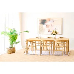 HOUSE NORDIC BOWEN SPISEBORD EG/HPL - 220/270/320
