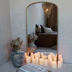 CHIC ANTIQUE SPEJL M/PERLEKANT - 169