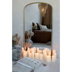 CHIC ANTIQUE SPEJL M/PERLEKANT - 169