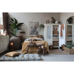 CHIC ANTIQUE SPEJL M/PERLEKANT - 169
