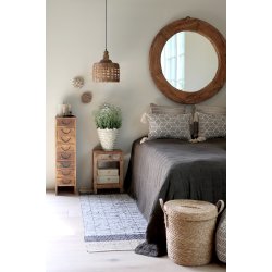 CHIC ANTIQUE GRIMAUD SPEJL M/TRRAMME NATUR - 100