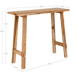 House Nordic Girona Teak Konsolbord - teaktr 90