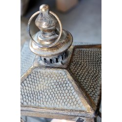 CHIC ANTIQUE LATERNE M/M�NSTRE P� TAG ANTIQUE/MESSING - 60