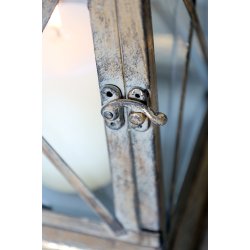 CHIC ANTIQUE LATERNE M/M�NSTRE P� TAG ANTIQUE/MESSING - 60