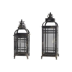Chic Antique Lanterne/st 2 stk - antique sort 100