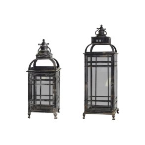 Chic Antique Lanterne/st 2 stk - antique sort 100