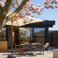 CINAS ORIGINAL MOOD BORD/POSITIONSSTOLE ALU/TEAK ANTRACIT - 167,5