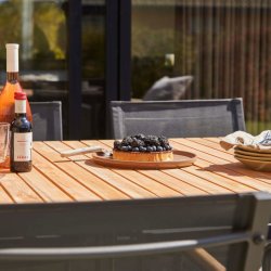 CINAS ORIGINAL MOOD BORD/POSITIONSSTOLE ALU/TEAK ANTRACIT - 167,5