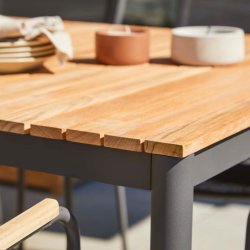 CINAS ORIGINAL MOOD BORD/POSITIONSSTOLE ALU/TEAK ANTRACIT - 167,5