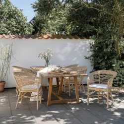 SIKA DESIGN EMMA EXTERIOR HAVESTOL NATURAL M/ ARMLN INKL HYNDE - 80