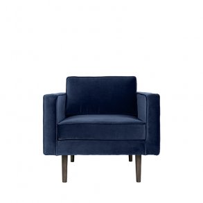BROSTE CPH LOUNGESTOL VELOUR NAVY BL� - 88