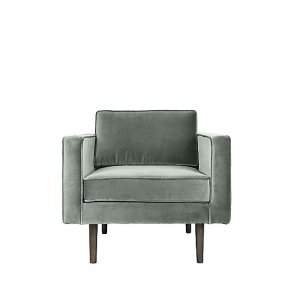 Broste CPH L�nestol i velour - pastel gr�n 