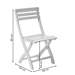 CINAS CLARISH STOL HVID - 45