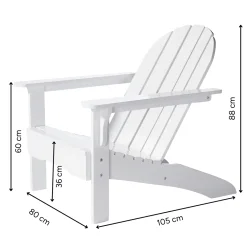 CINAS ADIRONDACK STOL HVID - 105