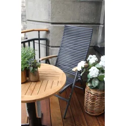 CINAS ORIGINAL ELLEN BORD/POSITIONSSTOLE TEAK/MAT ANTRACIT - 130