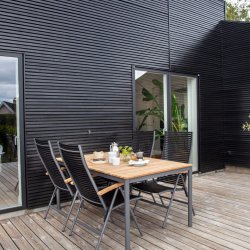 CINAS ORIGINAL MOOD BORD/POSITIONSSTOLE ALU/TEAK ANTRACIT - 167,5