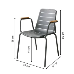 CINAS PARC STOL ANTRACIT - 59