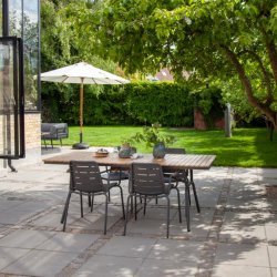 CINAS ORIGINAL PARC BORD/4 STOLE TEAK/ALU - 197