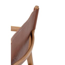 BLOOMINGVILLE OLLIE LOUNGESTOL LDER BRUN - 84