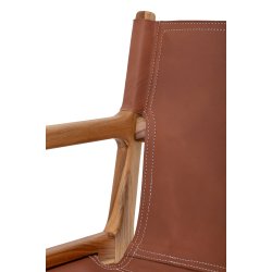 BLOOMINGVILLE OLLIE LOUNGESTOL LDER BRUN - 84