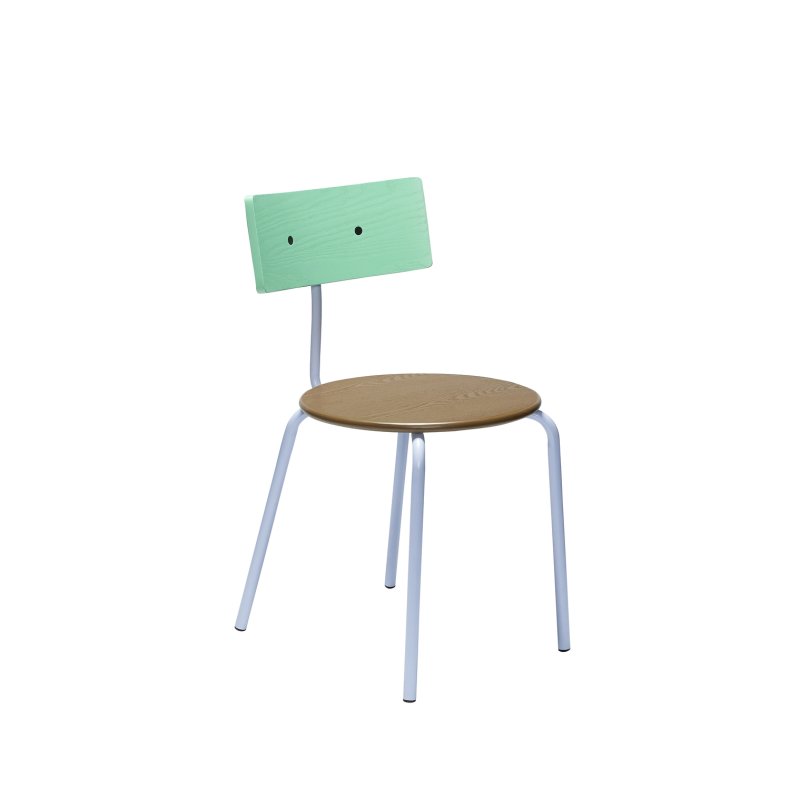HBSCH KOI SPISESTOL BRUN/GRN/LILLA - 80