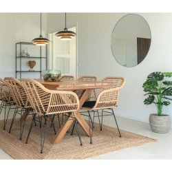 House Nordic Bombay Tppe - flettet natur jute 240