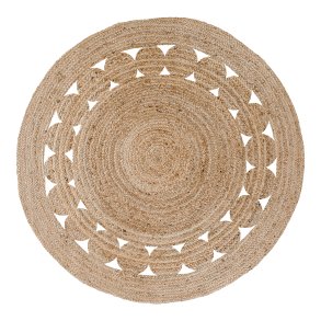 House Nordic Bombay Tppe - flettet natur jute med mnster 150