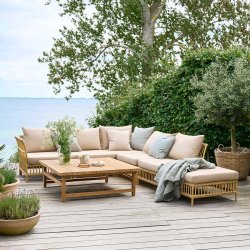 SIKA DESIGN MAGGIE SOFA HJRNE MODUL NATURAL INKL HYNDE - 85