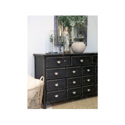 CHIC ANTIQUE K�BMANDSDISK M/15 SKUFFER ANTIK SORT - 152