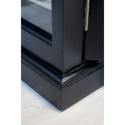 CHIC ANTIQUE MARSEILLE VITRINESKABE M/4 L�GER SORT - 196