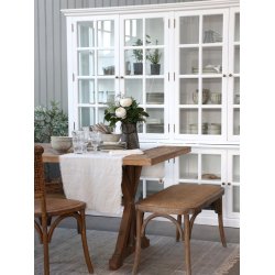 CHIC ANTIQUE MARSEILLE VITRINESKAB M/8 LGER HVID - 220