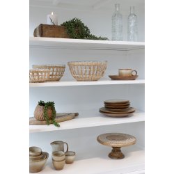 CHIC ANTIQUE MARSEILLE VITRINESKAB M/8 LGER HVID - 220